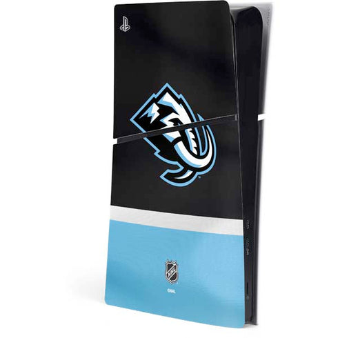 NHL Utah Mammoth Striped Jersey PS5 Slim Digital Edition Console Skin